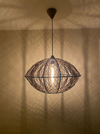 Bohem,Rustik,Modern,Jüt,Hasır,Doğal,El Yapımı Sarkıt Avize