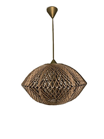 doğal-Bohem,Rustik,Modern,Jüt,Hasır,El Yapımı Sarkıt Avize