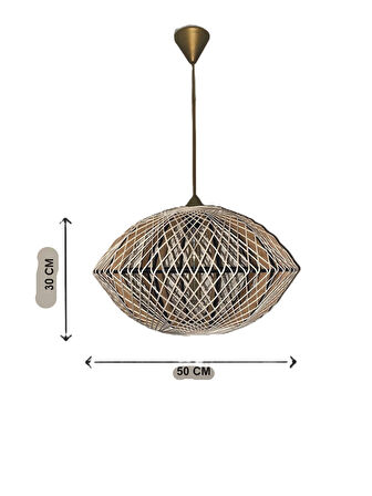 doğal El Yapımı bohem-Rustik-Modern-Jüt-Hasır-Sarkıt Avize