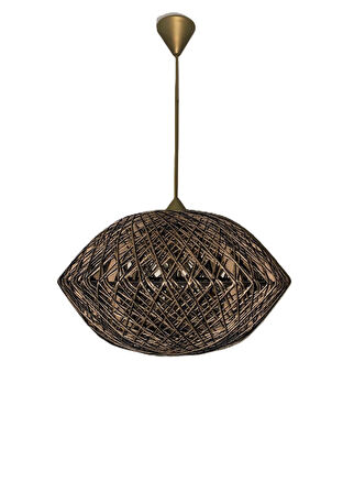 Doğal,El Yapımı -Bohem,Rustik,Modern,Hasır,Jüt-Sarkıt Avize