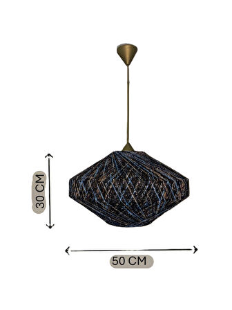Doğal,El Yapımı -bohem-Rustik-Modern-Simli-Sarkıt Avize