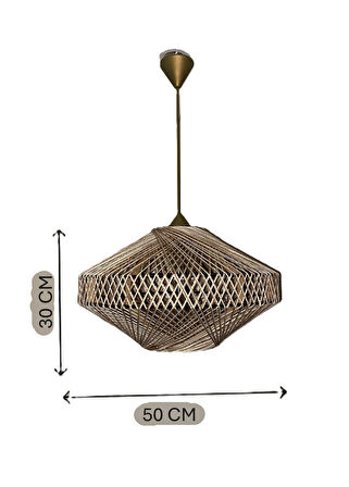 Doğal,El Yapımı bohem,Rustik,Modern,Jüt-Sarkıt Avize