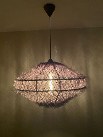 Doğal,El Yapımı-Bohem,Rustik,Modern,Jüt, Sarkıt Avize