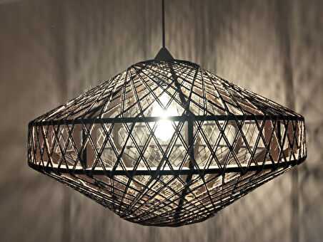 Doğal,El Yapımı  Bohem,Rustik,Modern,Jüt, Sarkıt Avize