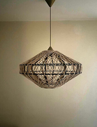 Doğal,El Yapımı Bohem,Rustik,Modern,Jüt,Sarkıt Avize