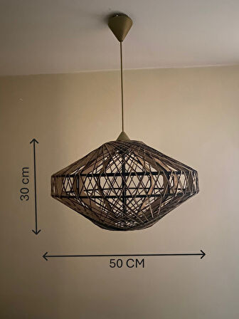 Doğal,El Yapımı Bohem,Rustik,Modern,Jüt-Sarkıt Avize