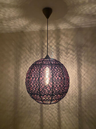 Doğal,Hasır,El Yapımı  Bohem,Rustik,Modern,Jüt,Sarkıt Avize