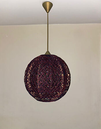 Doğal,Hasır,El Yapımı  Bohem,Rustik,Modern,Jüt,Sarkıt Avize