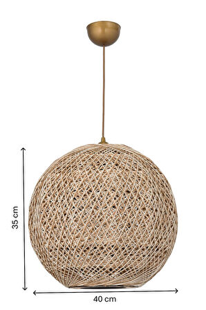 Doğal el yapımı  Bohem-Rustik-Modern-Jüt-Yapımı Sarkıt Avize