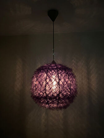 Doğal el yapımı  Bohem-Rustik-Modern-Jüt-Yapımı Sarkıt Avize