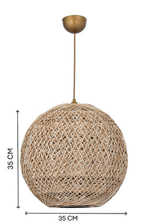 Doğal el yapımı  Bohem-Rustik-Modern-Jüt-Yapımı Sarkıt Avize