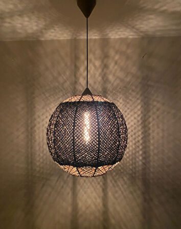 Doğal el yapımı  Bohem-Rustik-Modern-Jüt-Yapımı Sarkıt Avize