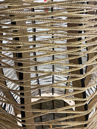 Doğal El Yapımı Lambader Bohem,Ahşap,Modern,Rustik 