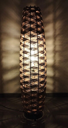 Doğal El Yapımı Lambader Bohem,Ahşap,Modern,Rustik