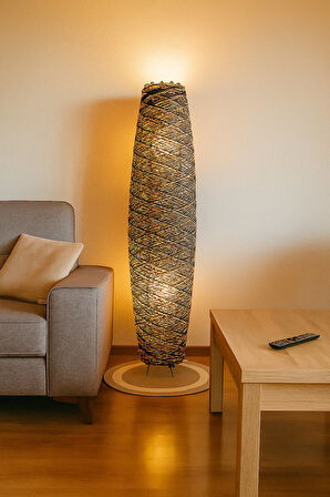 Doğal El Yapımı Lambader Bohem,Ahşap,Modern,Rustik