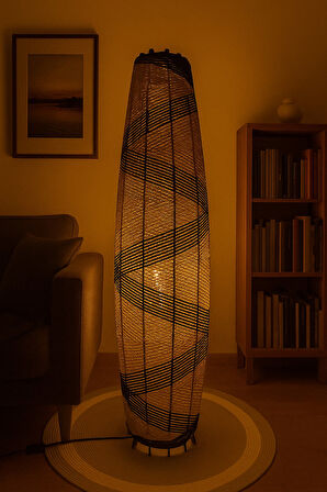 Doğal El Yapımı Lambader Bohem,Ahşap,Modern,Rustik