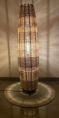 Doğal El Yapımı Lambader Bohem,Ahşap,Modern,Rustik