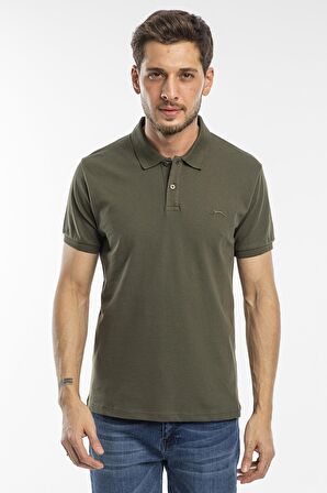 Slazenger Salvator Polo Yaka Erkek T-shirt Haki