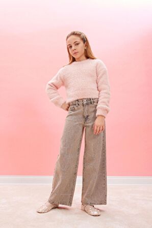 Kız Çocuk Wide Leg Geniş Paça Pantolon
