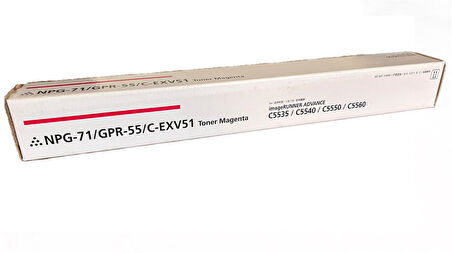 Canon EXV-51 Smart Kırmızı Toner IR-C 5500 5535 5540 5550 5560