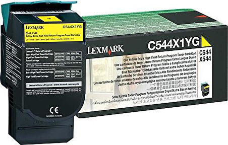 Lexmark C544X1YG Orjinal Sarı Toner C-544  X-544  X-546