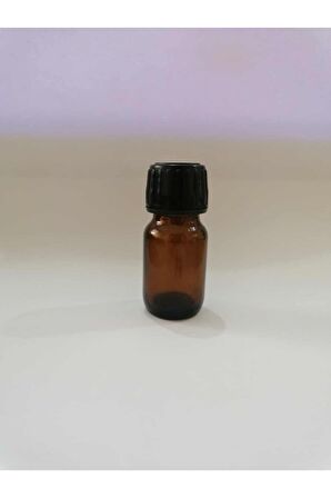 Cam Şişe 20 Ml Ve Plastik Siyah Kapak 25 Adet