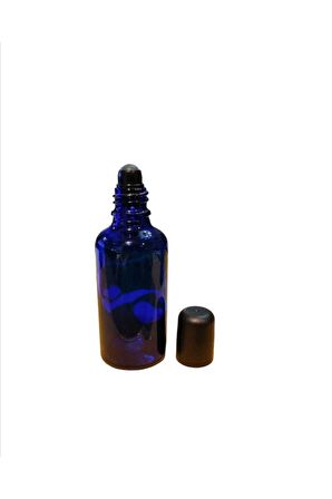 50 Cc Mavi Cam Roll-on Şişesi -50 Ml Şişe - Cam Roll On Şişe - Cam Şişe (50adet )