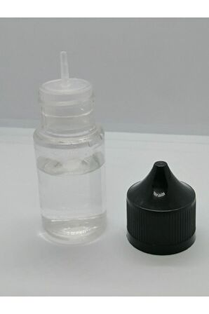 30ml Şeffaf Gorilla Şişe Beyaz Kapak, Plastik Şişe, Boş Şişe, Likit Şişesi, 100 Adet