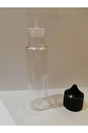 60ml Şeffaf Gorilla Şişe Beyaz Kapak,plastik Şişe,boş Şişe,likit Şişesi,100 Adet