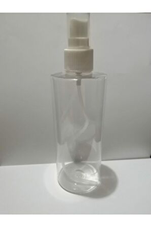 250ml Şeffaf Plastik Şişe+sprey Başlık,dezenfektan Şişesi,medikal Şişe,boş Şişe,100 Adet