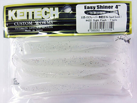 Keitech Easy Shiner 10cm (4") #422 Sight Flash Silikon Balık