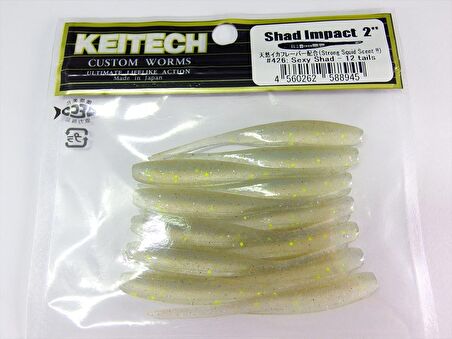 Keitech Shad Impact 5cm (2") #426 Sexy Shad Kokulu Silikon Balık