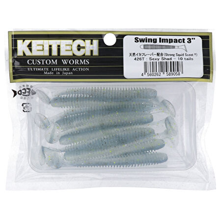 Keitech Swing İmpact 7.5cm (3") #426 Sexy Shad UV Kokulu Silikon Balık