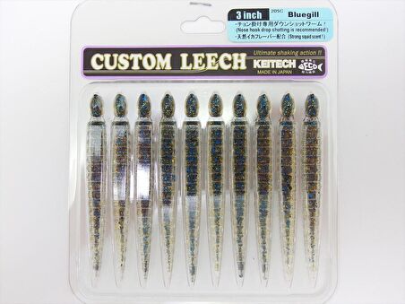 Keitech Custom Leech 7.6cm (3") #205C Bluegill