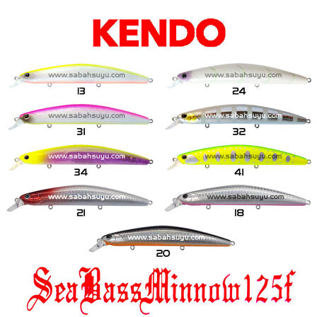 Kendo Seabass Minnow 125F 12.5cm 21gr. Sahte Balık Renk 32