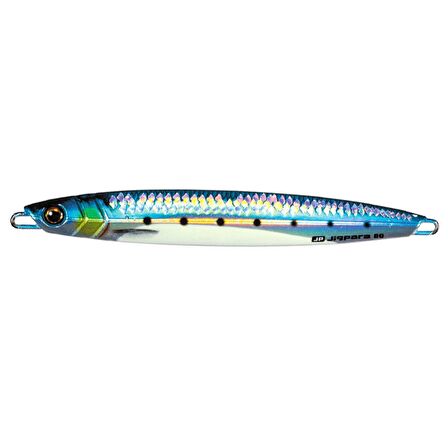 Major Craft Jigpara Vertical Short JPV-80gr 115mm #99 Live Damage Sardine Glow Belly (UV)