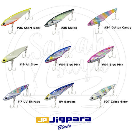 Major Craft Jigpara JPB-55 Blade Vibrasyon Jig 55mm 14gr #36 Chart Back