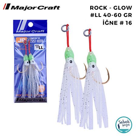 Major Craft Jigpara Tekli Asist İğne Rock #LL 40-60gr Glow (2 Adet)