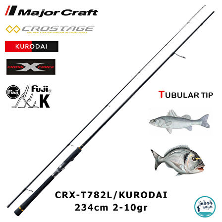 Major Craft Crostage CRX-T782L/Kurodai 234cm 2-10gr (2P) LRF Kamış