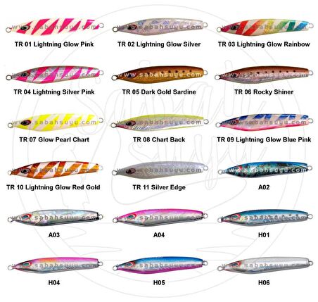 Sea Falcon Cast Jig 40gr TR-04 Lightning Silver Pink