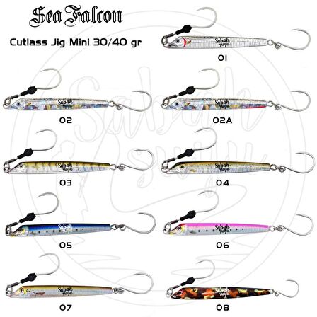 Sea Falcon Cutlass Fish Jig Mini 30gr 08