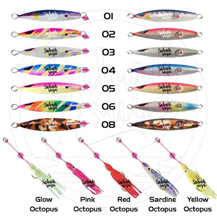 Sea Falcon Drain Inchiku Mini 60gr. 03 Yellow Octopus