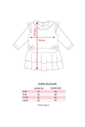 Kız Bebek Fiyonklu Çiçek Baskılı Elbise