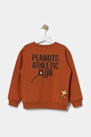 Erkek Çocuk 2 İplik Şardonlu Pamuklu Snoopy Oversize Eşofman Takımı