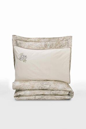 Cotton Box Çift Kişilik Elit Saten Nevresim Takımı Beatrix Bej