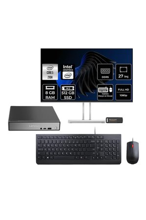 ThinkCentre Neo 50q G5 Intel Core 5 210H 8GB 512GB SSD 27" FDOS Mini Masaüstü Bilgisayar
