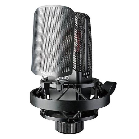 Takstar TAK55 Profesyonel Kondenser Kayıt Mikrofonu 34Mm Dual kapsül Omni - Bidirect - Cardioid