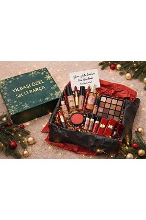 YILBAŞI ÖZEL Seti 12 PARÇA | Fondoten,Allık,Far,ruj, lip gloss ve NİCE ÜRÜN