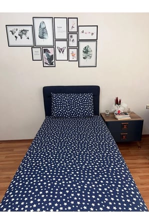 Tek Kişilik Lastikli Çarşaf (Yastıklı)