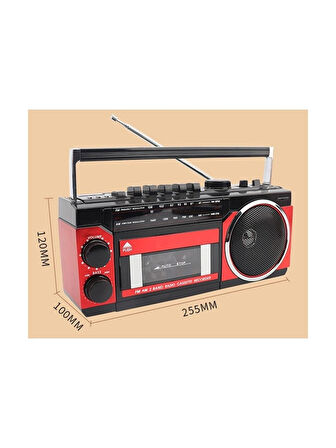 Knstar Puxing PX-250BT Müzik Seti Fm Radyo-USB-Mp3 Player-Bluetooth Kaset Çalar